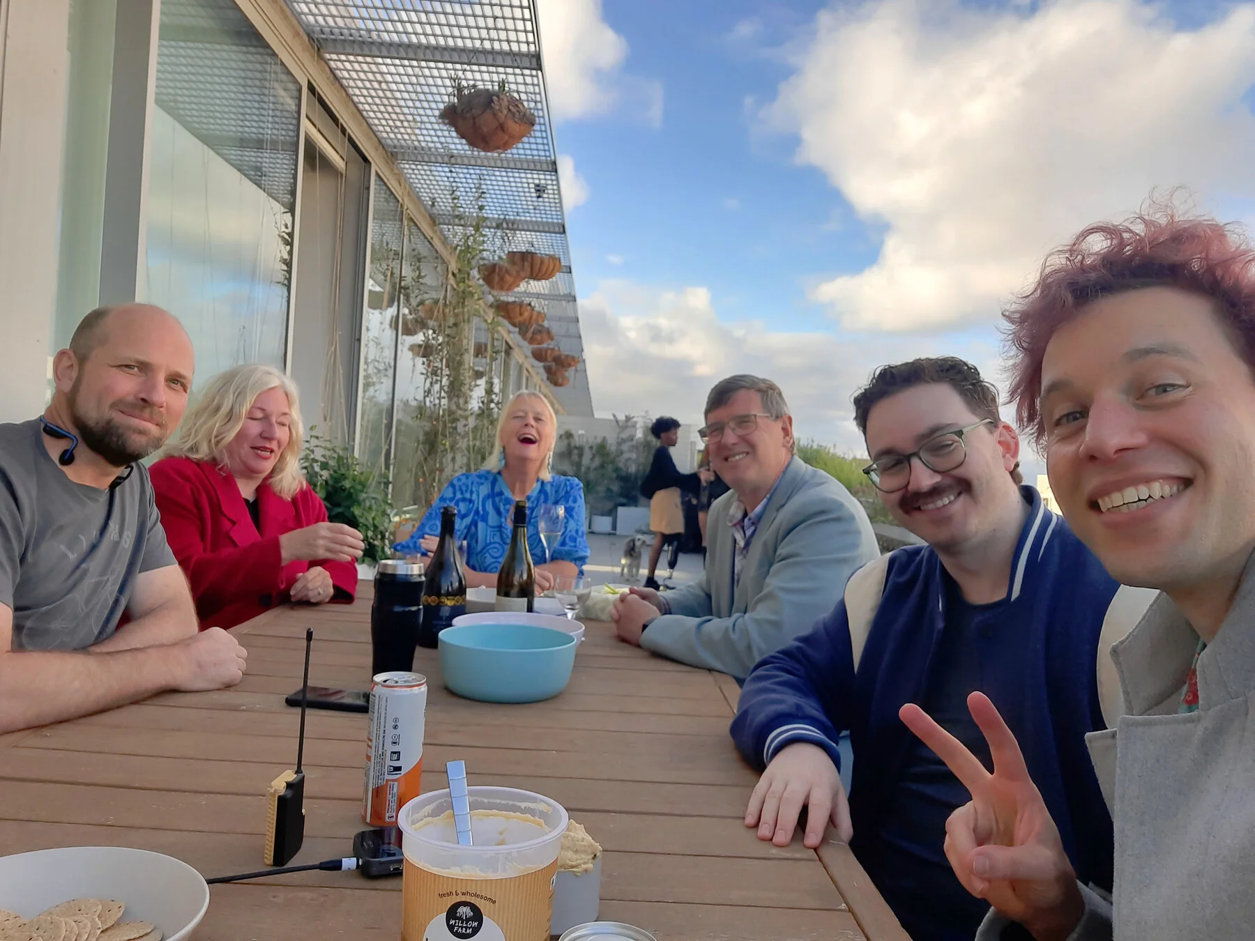 Party on the rooftop garden